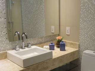 Reforma em apartamento Mandaqui, Concept Engenharia + Design Concept Engenharia + Design Modern style bathrooms Glass