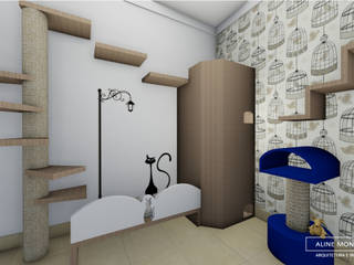 Quarto dos pets, Monteiro arquitetura e interiores Monteiro arquitetura e interiores Small bedroom