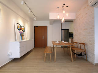 HDB Blk 429A Yishun, Renozone Interior design house Renozone Interior design house Scandinavian style dining room