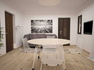 TRILOCALE SANTO STEFANO, LAB16 architettura&design LAB16 architettura&design Гостиная в стиле минимализм