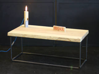 Table basse - AXIS - Bois massif, Live-edge, Bords bruts, AG¨ / AGtrema AG¨ / AGtrema 인더스트리얼 거실 철 / 철강