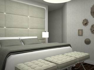 Projeto área de lazer e interiores residência A. L, Arquitetura CR Arquitetura CR Modern Bedroom