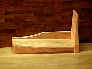book stand, 木の家具 quiet furniture of wood 木の家具 quiet furniture of wood Ruang Studi/Kantor Klasik Kayu