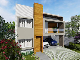 Residencia.193, Studio KT arquitetura.design Studio KT arquitetura.design Casas de estilo moderno Madera Acabado en madera