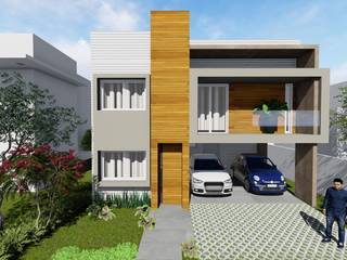 Residencia.193, Studio KT arquitetura.design Studio KT arquitetura.design Modern houses Wood Wood effect