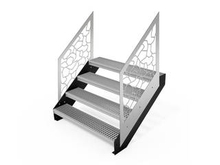 Design Handlauf Geländer Treppengeländer, Thorwa Metalltechnik Thorwa Metalltechnik Stairs Metal