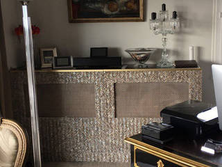 River Shell Teeth Radiator Covers, ShellShock Designs ShellShock Designs Phòng khách phong cách chiết trung Gạch ốp lát