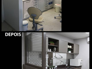 Consultório Dentista, Suelen Kuss Arquitetura e Interiores Suelen Kuss Arquitetura e Interiores