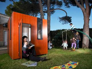 wooden playhouse, nordic style, SmartPlayhouse SmartPlayhouse Jardins modernos Madeira Efeito de madeira