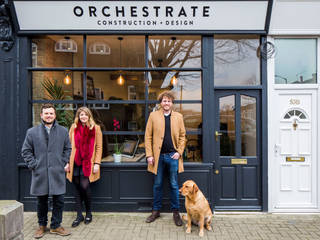 Orchestrate Office, Battersea Scandinavian style office buildings by Orchestrate Design and Build Ltd. Scandinavian