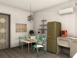Кухня в морском стиле "Тихая гавань", Irina Vasilyeva Irina Vasilyeva Eclectic style kitchen