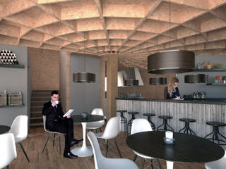 Cafeteria / Restaurant , CHAPEAU VERT CHAPEAU VERT Commercial spaces Gỗ Wood effect