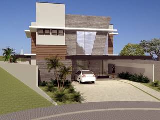 Residência MDS, Hamilton Turola Arquitetura Hamilton Turola Arquitetura บ้านและที่อยู่อาศัย