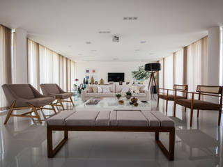 Casa S|G, Vasconcelos Mota arquitetura Vasconcelos Mota arquitetura Modern Living Room