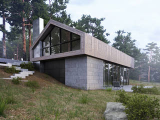 FOREST HOUSE, Espace Team Espace Team Casas de estilo minimalista