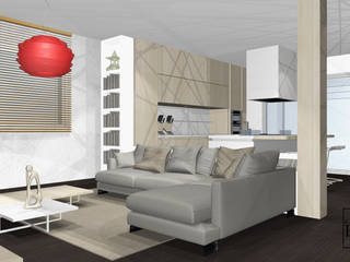 HOME L.& C. | Villa Unifamiliare, Studio ERRE Studio ERRE Modern living room