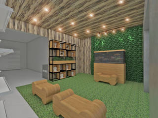 Retrofit Clinica Veterinária , Studio Diego Duracenski Interiores Studio Diego Duracenski Interiores Modern Living Room Solid Wood Multicolored