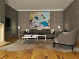 Apartamento no Estoril, FEMMA Interior Design FEMMA Interior Design Salas modernas