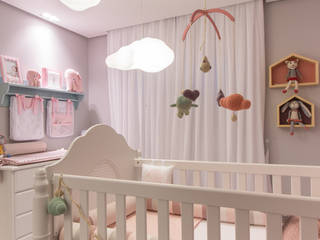Apartamento R | P, Lodo Barana Arquitetura e Interiores Lodo Barana Arquitetura e Interiores Nursery/kid’s room Wood Wood effect