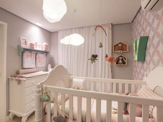 Apartamento R | P, Lodo Barana Arquitetura e Interiores Lodo Barana Arquitetura e Interiores Modern nursery/kids room Wood Wood effect