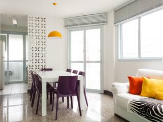 Apartamento de Praia JO , Luciana Ribeiro Arquitetura Luciana Ribeiro Arquitetura Столовая комната в стиле модерн