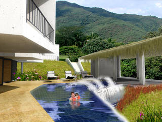 CASA L2_ San Jerónimo - Antioquia, @tresarquitectos @tresarquitectos Casas de estilo minimalista