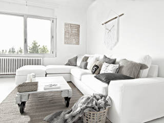 Salon estilo nordico, ALQUIMIA DECO ALQUIMIA DECO Scandinavian style living room