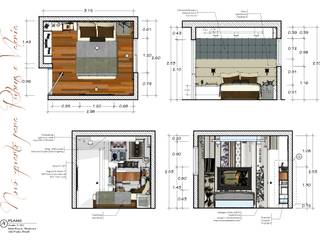 Dormitorio Matrimonial, A3 Interiors A3 Interiors