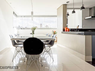 Apartamento SL, Caio Prates Arquitetura e Design Caio Prates Arquitetura e Design Modern dining room Concrete