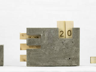 Concrete desk set, Microstudio Microstudio Studio minimalista Cemento