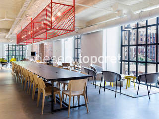 Oficinas BAXAB® Color Acero, Topcret Topcret Phòng học/văn phòng phong cách công nghiệp Grey