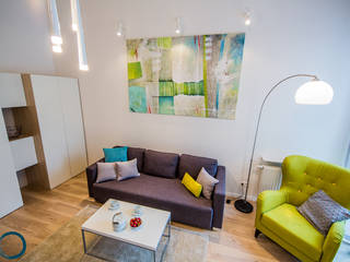 APARTAMENT AVOKADO - OGRODY TUMSKIE I, LEMUR Architekci LEMUR Architekci Modern living room