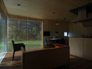 西荻窪の家, M+2 Architects & Associates M+2 Architects & Associates Modern living room Wood Wood effect