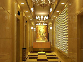 CNC Carving Faux Alabaster in China, ShellShock Designs ShellShock Designs 亞洲風玄關、階梯與走廊 石器 Multicolored