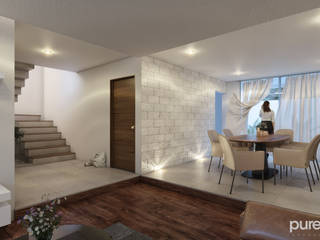 Parque Victoria 56, Pure Design Pure Design Minimalistische Wohnzimmer