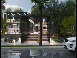 JUGUERIA/OFICINA, TALLER819 A & C TALLER819 A & C Rumah Modern Besi/Baja