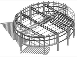 COLÉGIO MOPI, STEEL PROJETOS STEEL PROJETOS Pasillos, vestíbulos y escaleras de estilo industrial