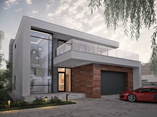 Загородный дом для молодой семьи, премиум интериум премиум интериум Case in stile minimalista