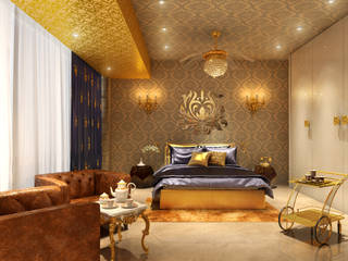 GRANDE, AAMRAPALI BHOGLE AAMRAPALI BHOGLE Classic style bedroom Amber/Gold