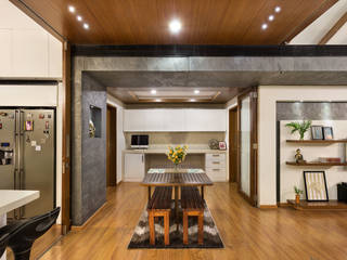 Kalyan Penthouse / Apartment Interiors, Source Architecture Source Architecture Dining room