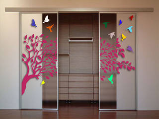 Porte scorrevoli , scale, pensiline, vetreria 2 effe vetreria 2 effe Modern style doors