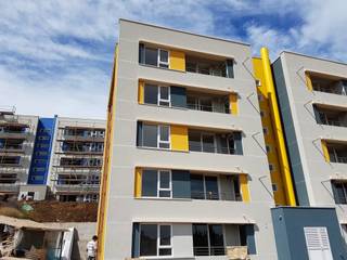 Condominio Lomas de Javiera, Temuco, Equipo Jaspard Arquitectos Equipo Jaspard Arquitectos モダンな 家 鉄筋コンクリート