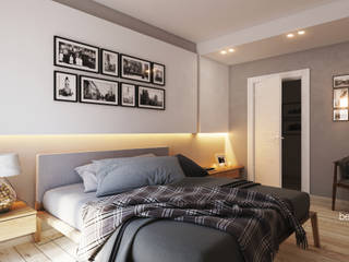 Camera da letto Beniamino Faliti Architetto Camera da letto moderna Cornice,Mobilia,Proprietà,Comfort,Di legno,Telaio del letto,Tessile,Illuminazione,Interior design,Architettura