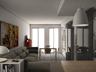 Appartamento C, MAPR architettura MAPR architettura Moderne woonkamers