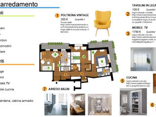 Ristrutturazione alloggio, Paola Boati Architetto Paola Boati Architetto Living room