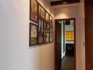 OMKAR ALTA MONTE, J SQUARE - Architectural Studio J SQUARE - Architectural Studio Modern Corridor, Hallway and Staircase