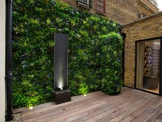 Artificial Greenery Wall For Indoor & Outdoor Landscape, Sunwing Industries Ltd Sunwing Industries Ltd Varandas, alpendres e terraços modernos Plástico