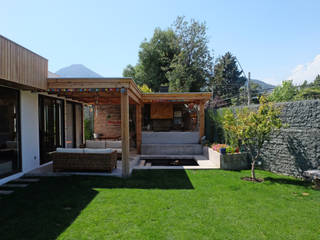 CASA RQ. , ESTUDIO BASE ARQUITECTOS ESTUDIO BASE ARQUITECTOS Rustic style garden