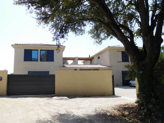 Maisons jumelées, Jean-Marc Achy Architecte DPLG Jean-Marc Achy Architecte DPLG Mediterranean style house