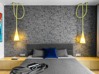 Mieszkanie prywatne 140m2 - Nowe Orłowo nr 3 - Gdynia , Anna Maria Sokołowska Architektura Wnętrz Anna Maria Sokołowska Architektura Wnętrz Minimalistische Schlafzimmer